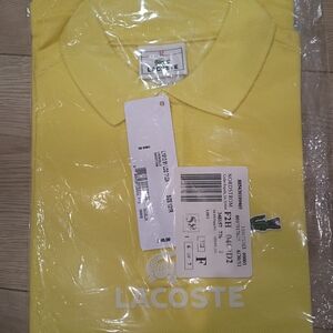 🐊 NWT Deadstock Lacoste Yellow Polo Sibling Set • Sizes 12 & 16 🍋